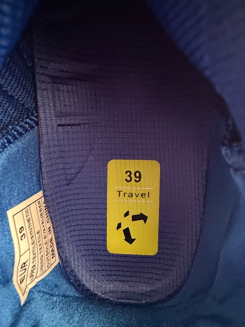 Bright Electric Blue Knit Lace-Up Sneakers - Picture 9 of 10